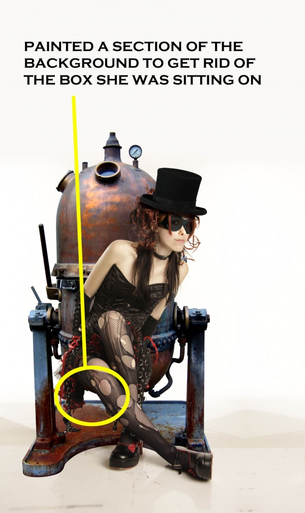 Creation of Steampunk Girl: Step 7